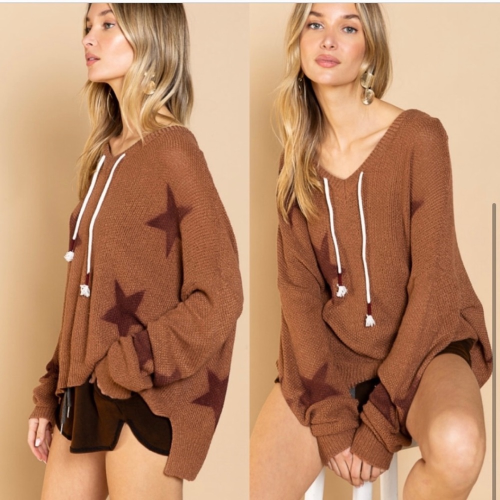 POL HOODED STARV SWEATER M - Picture 4 of 6